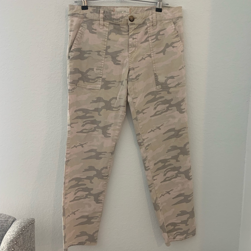 Blossom & Clover y2k Camo Pants Women’s tan green light camo Size 29 - Picture 3 of 11